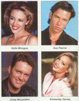 Kylie Minogue, Guy Pearce, Craig McLachlan, Kimberley Davies